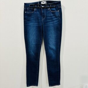 PAIGE Skyline Skinny Jeans Women's - Dark Wash Stretch Blue Denim Pants Sz 29